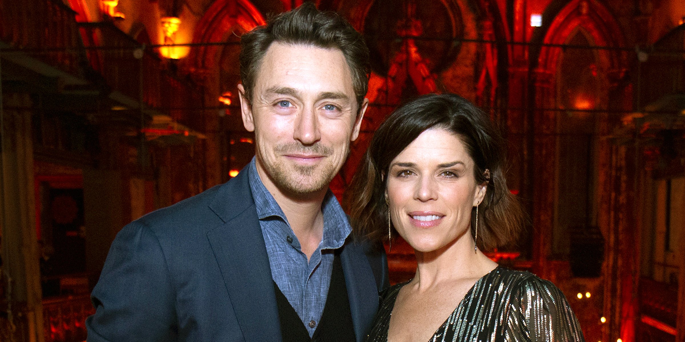Neve Campbell and JJ Feild. | Source: Getty Images
