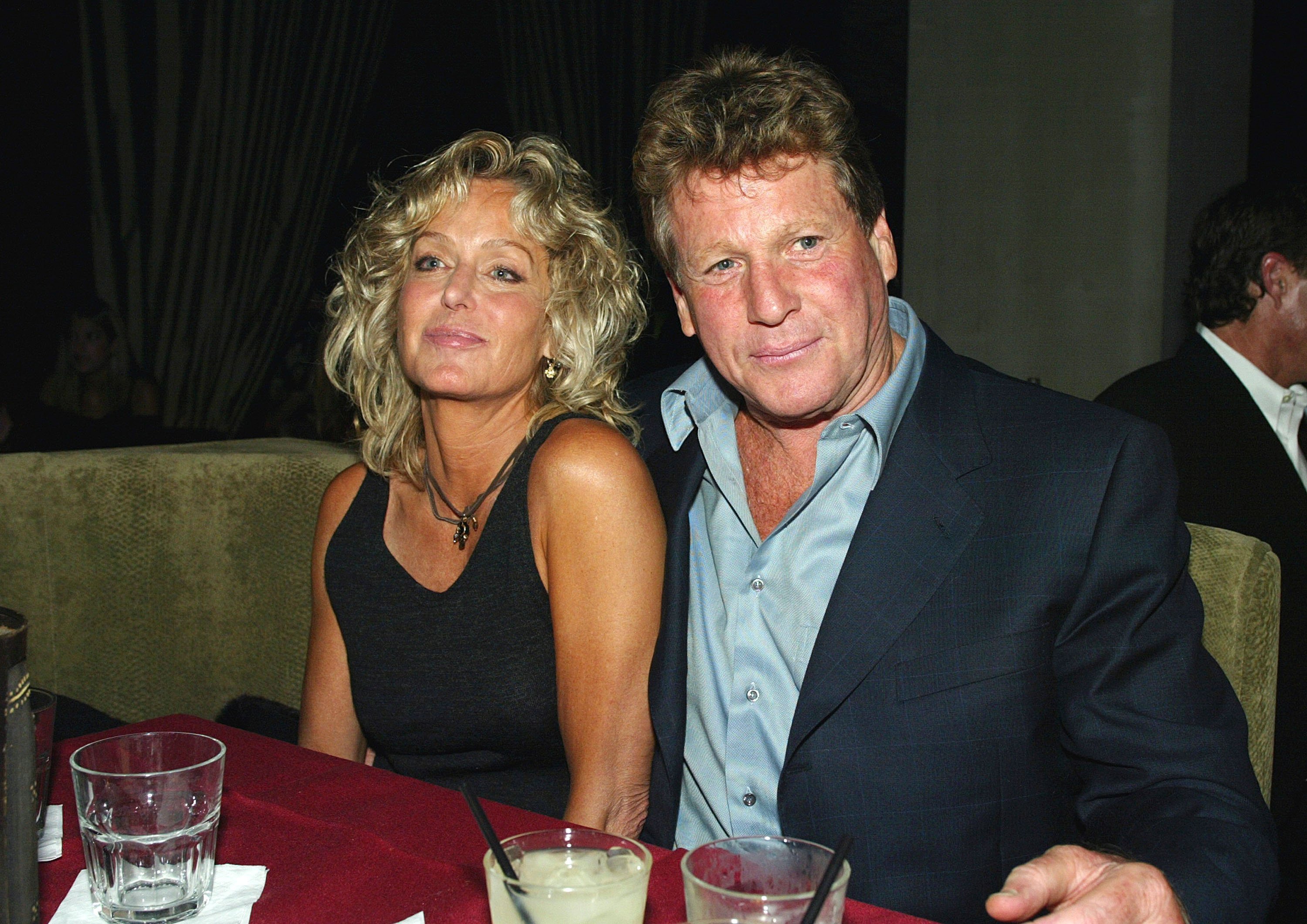 Farrah Fawcett and Ryan O'Neal at the Highlands on April 10, 2003 in Los Angeles, California | Source: Getty Images