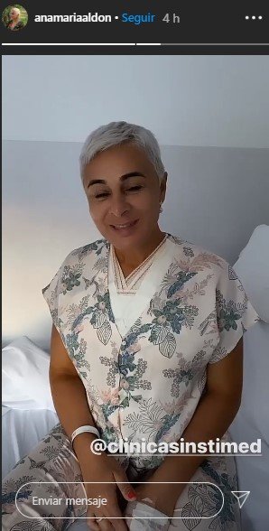 Ana mandando un mensaje desde sus historias de Instagram. |Foto: Instagram/anamariaaldon