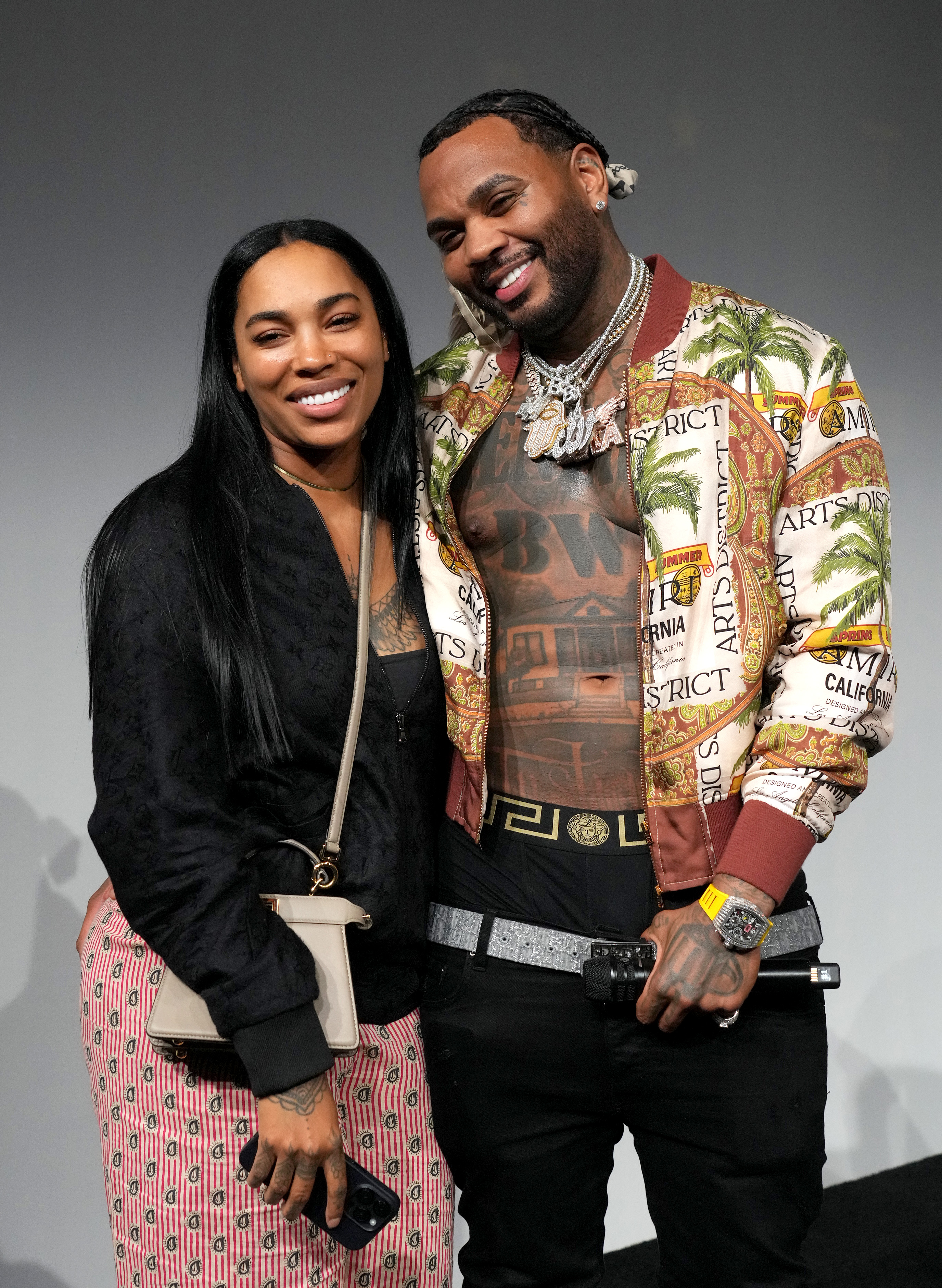 Dreka Gates and Kevin Gates speak onstage during the 106 & Park segment at House of BET - Day 3 at Goya Studios on June 24, 2023, in Los Angeles, California. | Source: Getty Images