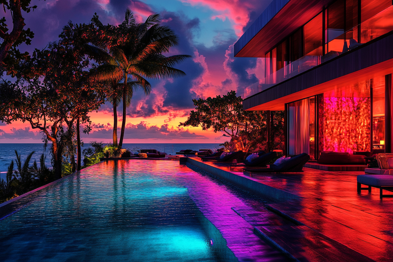 A pool in a resort | Source: Midjourney