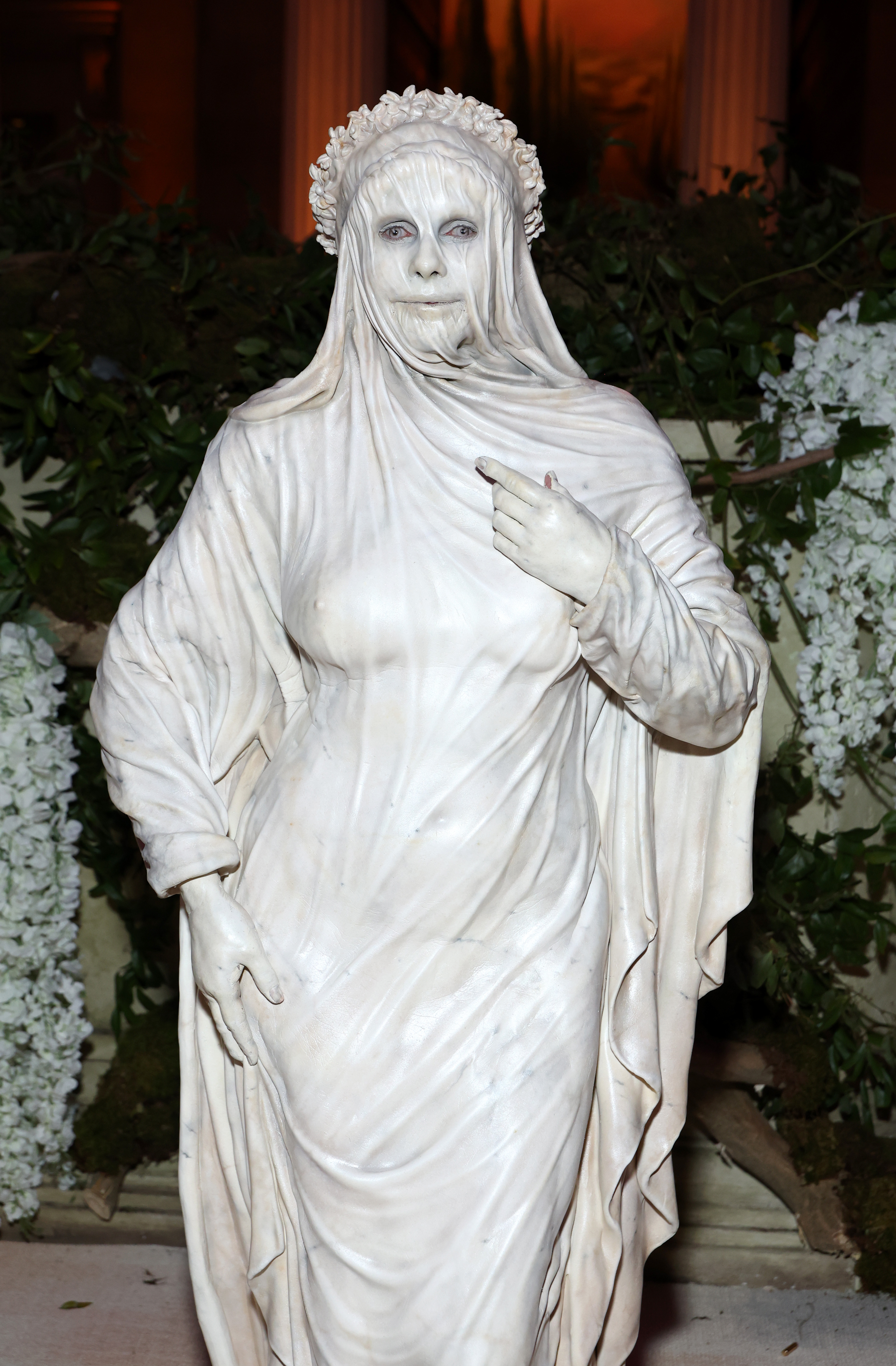 Veiled model attends the 2026 Met Gala celebrating "Costume Art" at the Metropolitan Museum of Art on May 04, 2026 in New York City | Source: Getty Images