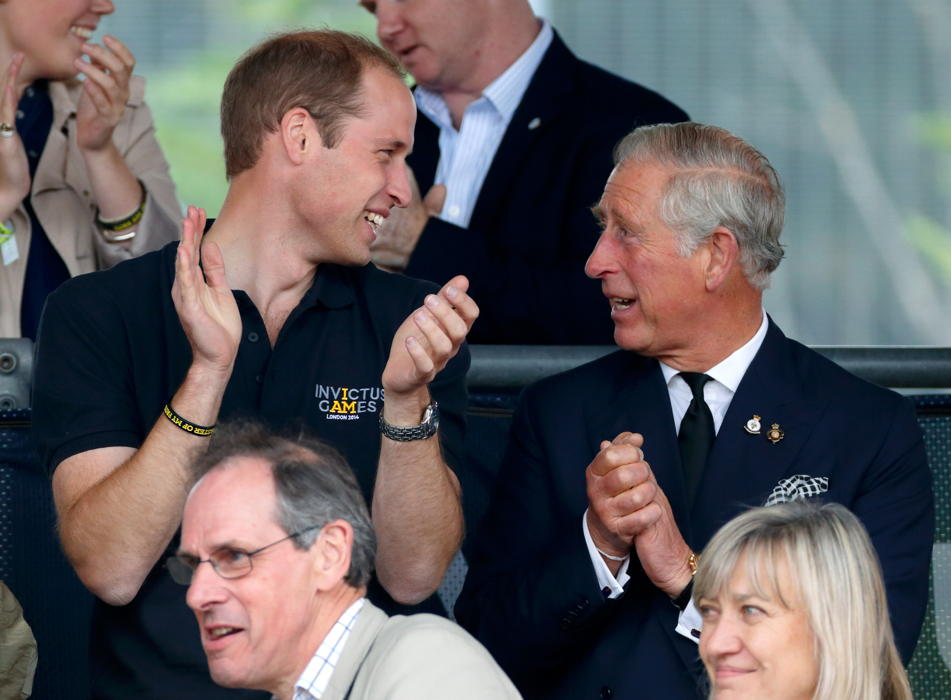 Prince William and King Charles III at the Invictus Games in London, England on September 11, 2014 | Source: Getty Images