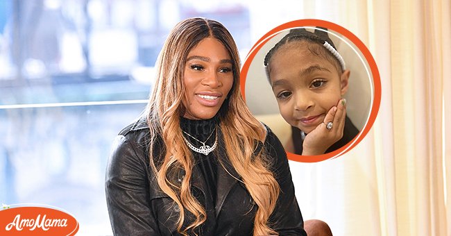 Serena Williams speaks at the S By Serena Presentation during New York Fashion Week in 2020 [Left]; Alexis Olympia Ohanian Jr. pictured in an Instagram photo in 2021 [Inset]. | Photo: Getty Images & Instagram/olympiaohanian