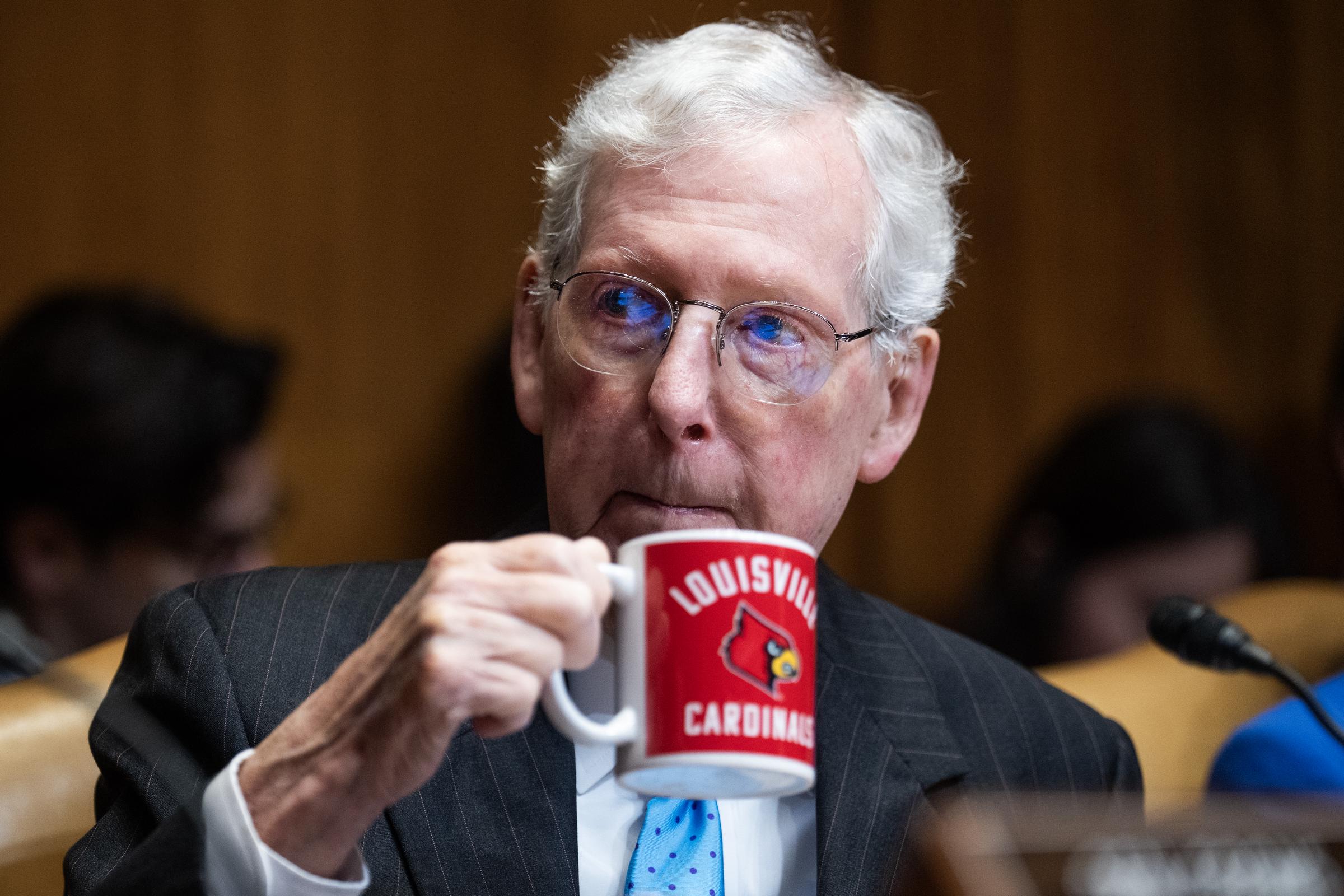 The Kentucky Republican has represented his state in the Senate since 1985, becoming the longest-serving Senate party leader in U.S. history. Even while recovering, his office says he remains in contact with staff on Senate and Kentucky matters. | Source: Getty Images