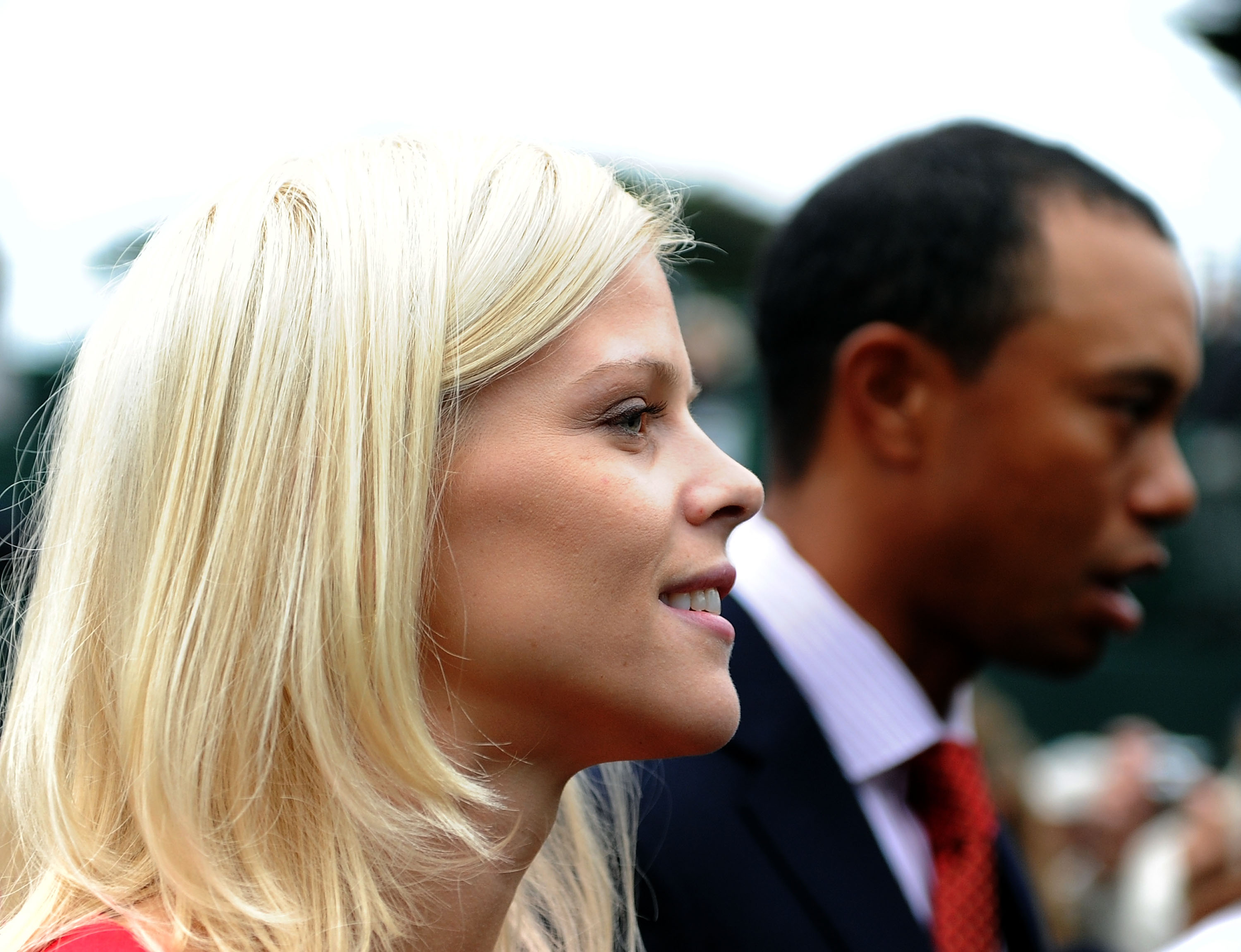 Elin Nordegren and Tiger Woods at Harding Park Golf Course on October 7, 2009 | Source: Getty Images