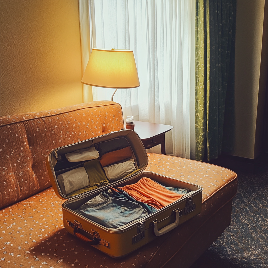 An open suitcase | Source: Midjourney