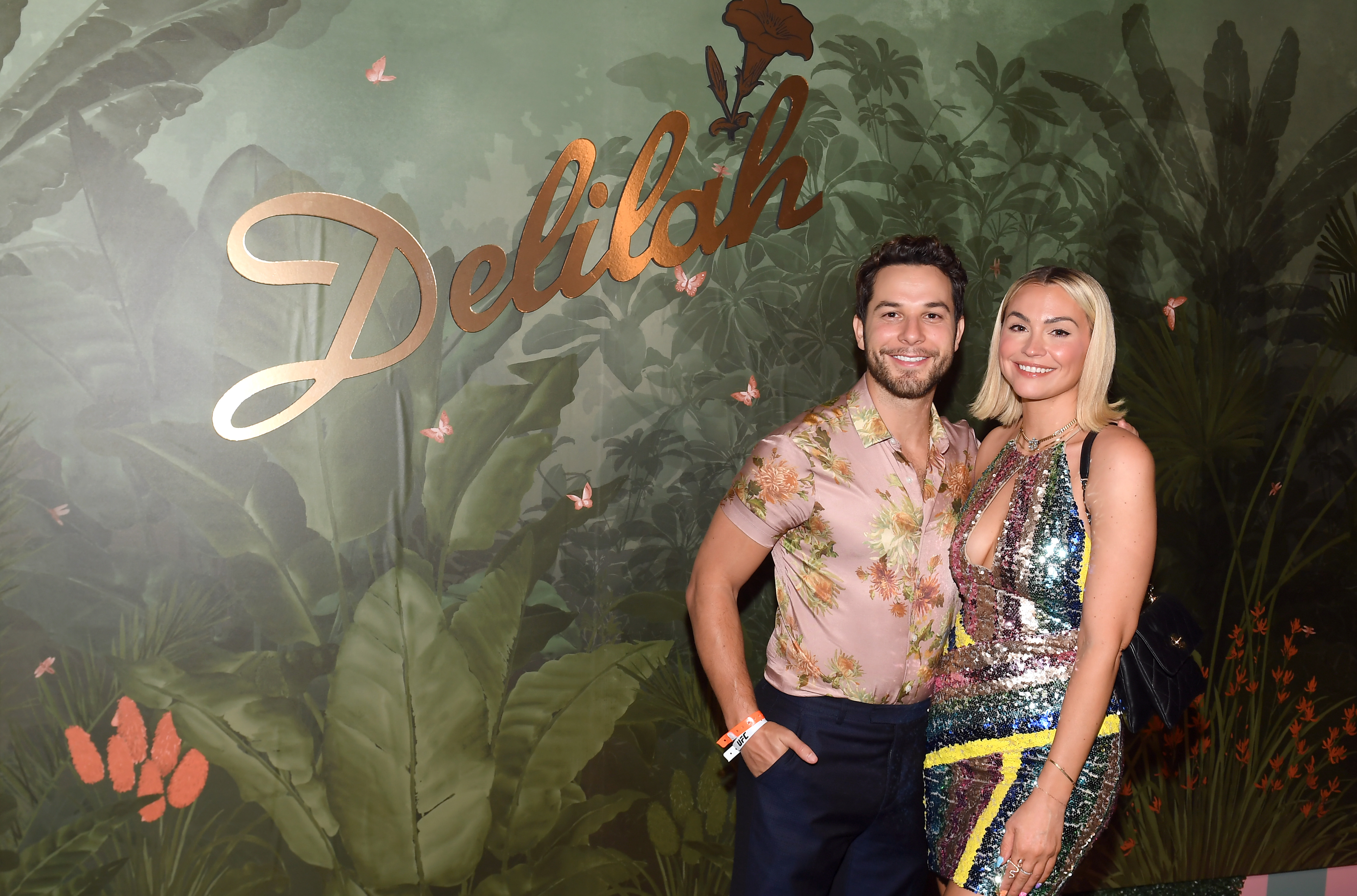 Skylar Astin and Lisa Stelly at Wynn Las Vegas on July 10, 2021, in Las Vegas, Nevada. | Source: Getty Images