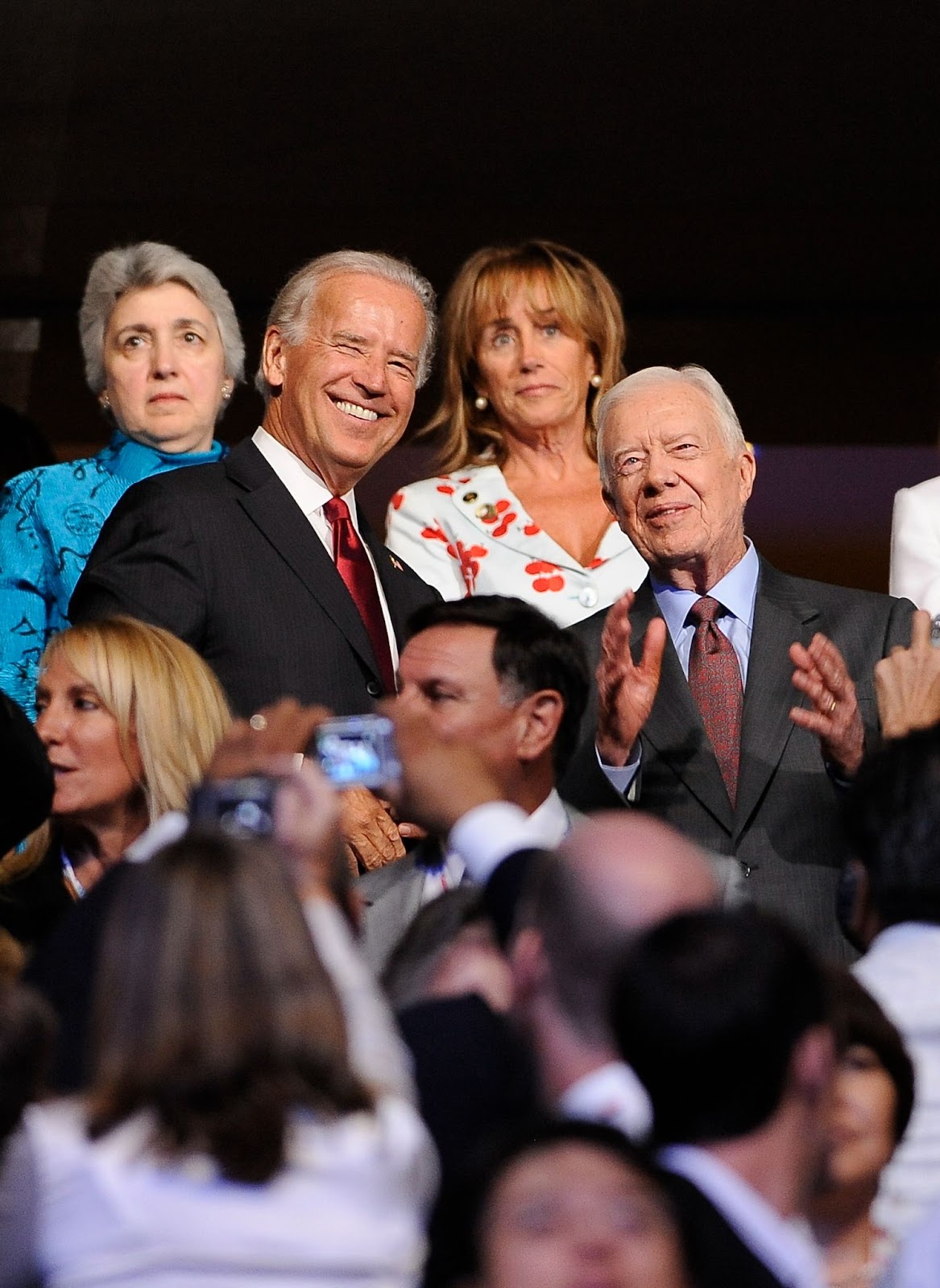 Joe Biden and Jimmy Carter photographed on August 25, 2008. | Source: Getty Images