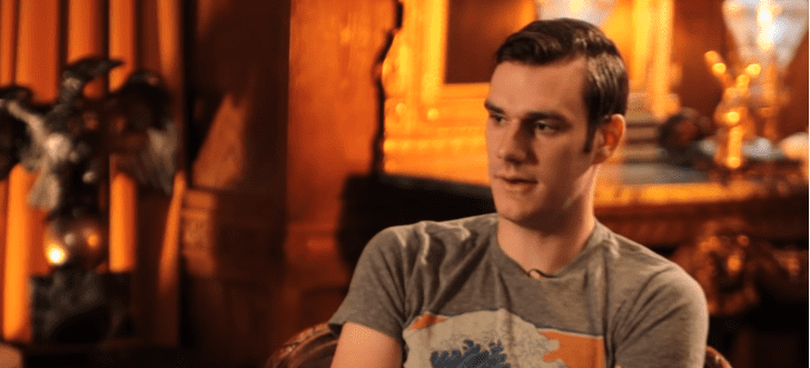 Photo of Cooper Hefner during an interview with WSJ's Lee Hawkins | Photo: Youtube / Wall Street Journal