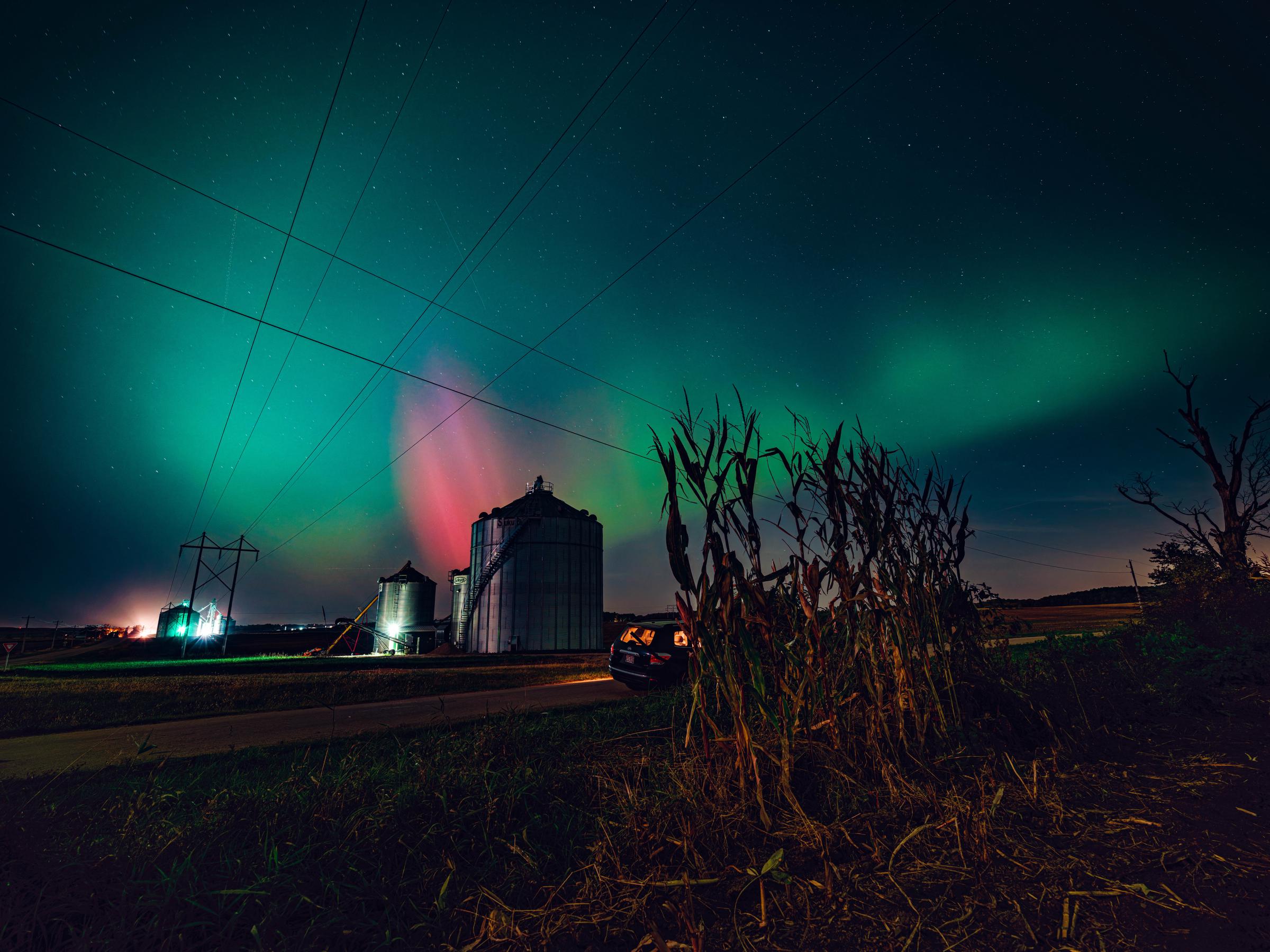 The Northern Lights in Wisconsin in 2024. | Source: Getty Images