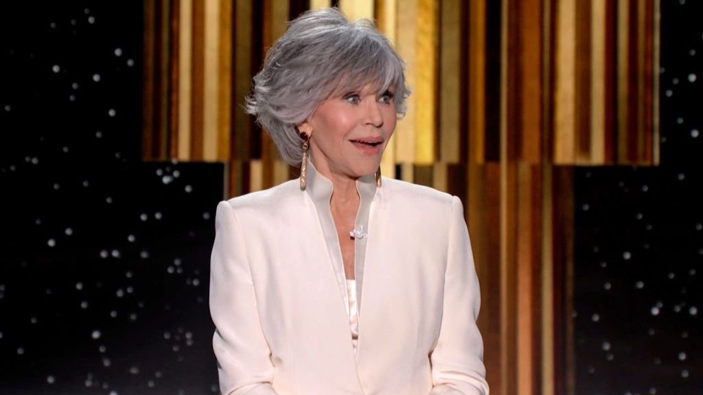 Jane Fonda, winner of the Cecil B. DeMille Award, speaks onstage at the 78th Annual Golden Globe Awards broadcast on February 28, 2021 | Photo: Getty Images