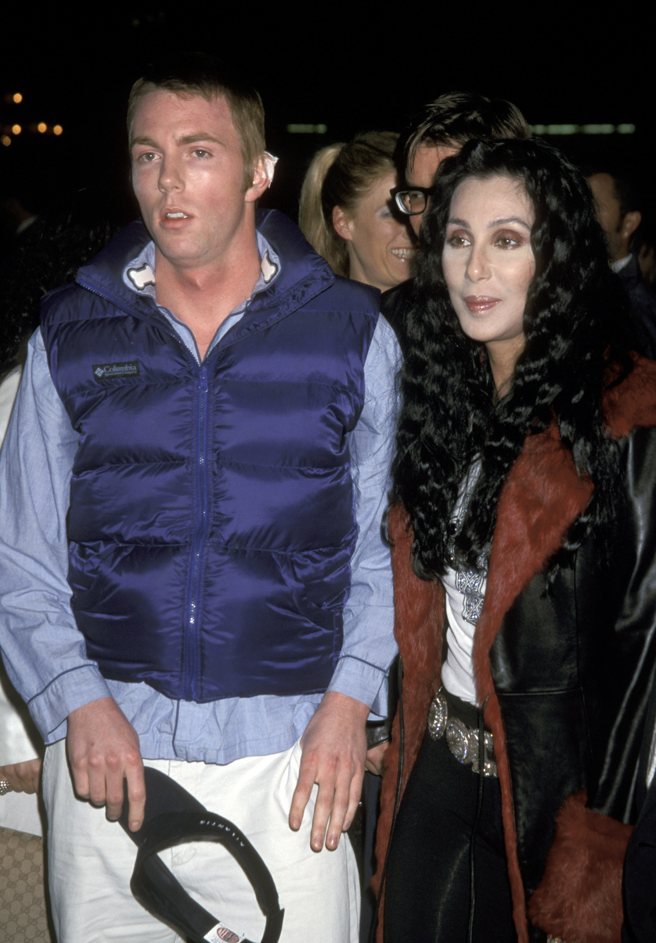Elijah Blue Allman and Cher at the Los Angeles premiere of "Blow" on March 21, 2001 | Source: Getty Images