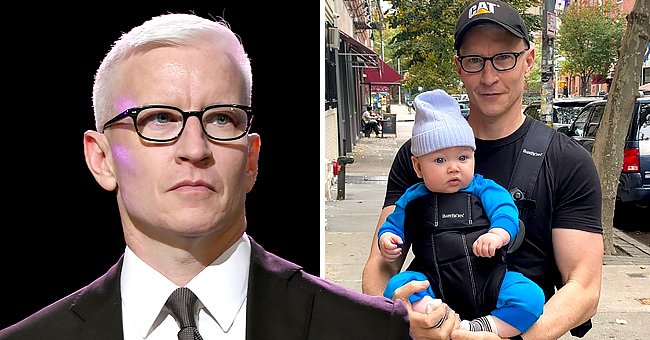 A portrait of Anderson Cooper carrying his son | Photo: Getty Images | instagram.com/andersoncooper