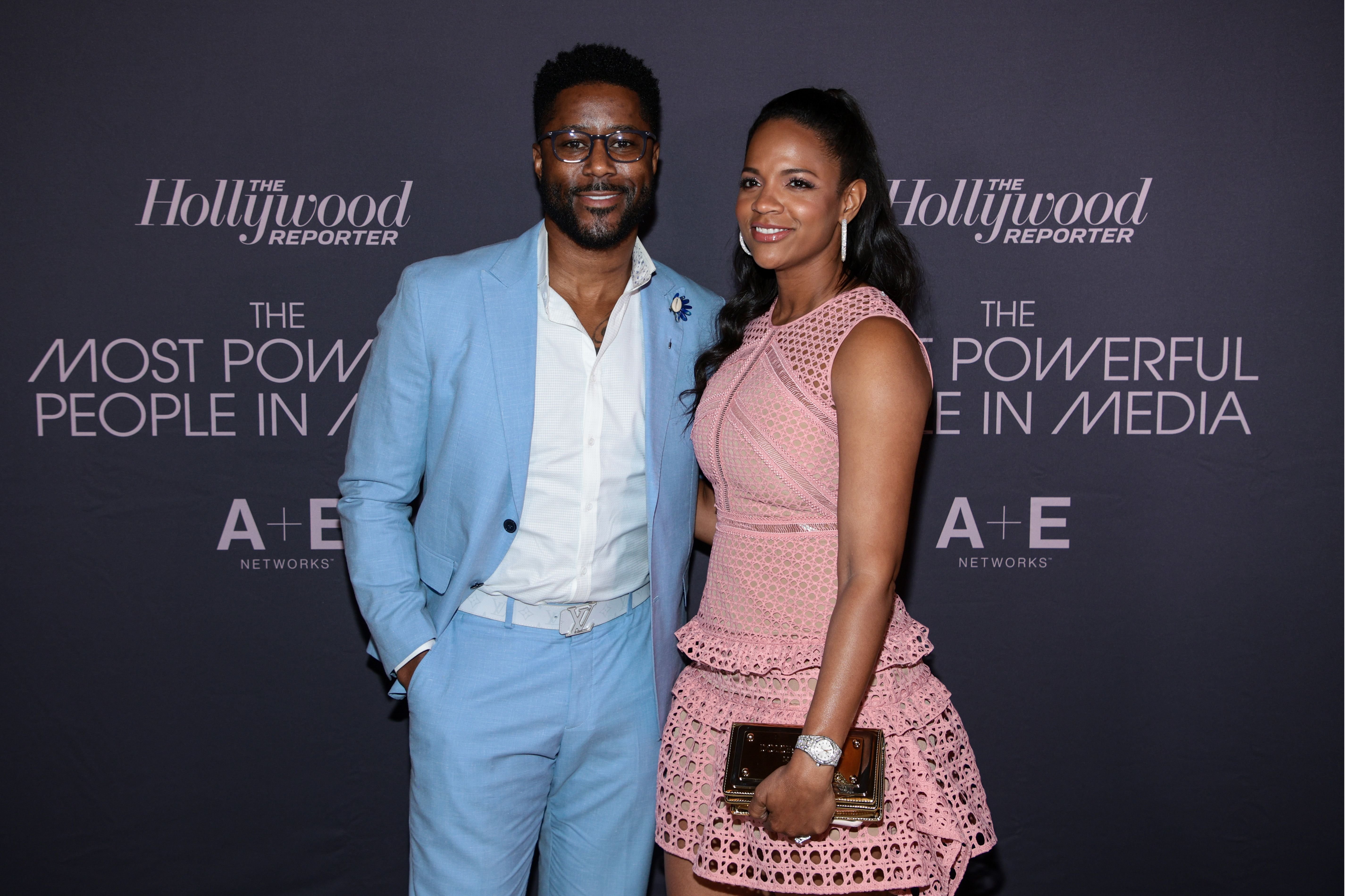 Nate Burleson and Atoya Burleson during The Hollywood Reporter's Most Powerful People In Media at The Pool on May 17, 2022, in New York City. | Source: Getty Images