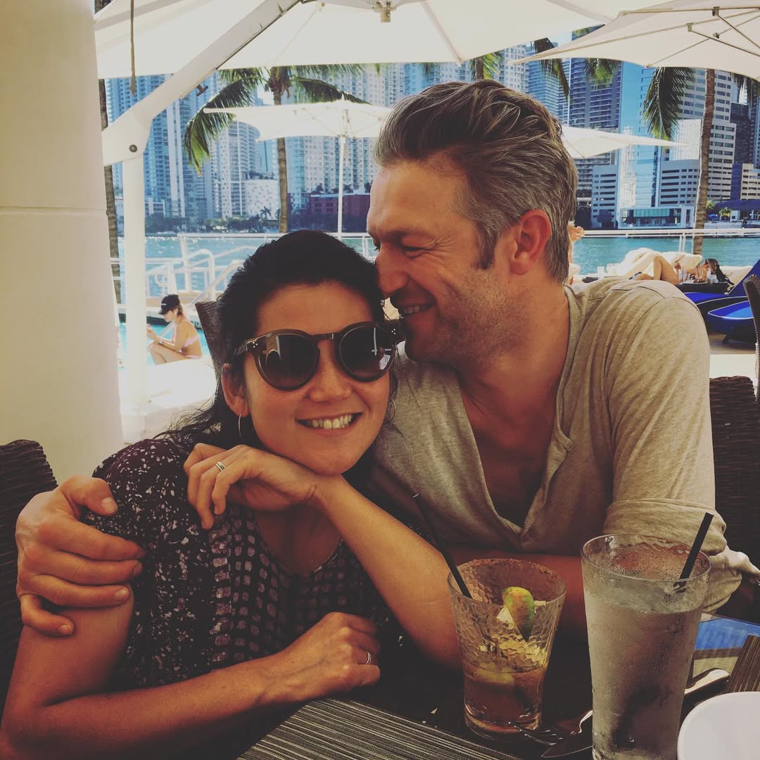 Lisha Bai and Peter Scanavino from a post dated December 7, 2019. | Source: Instagram/peterscanavino