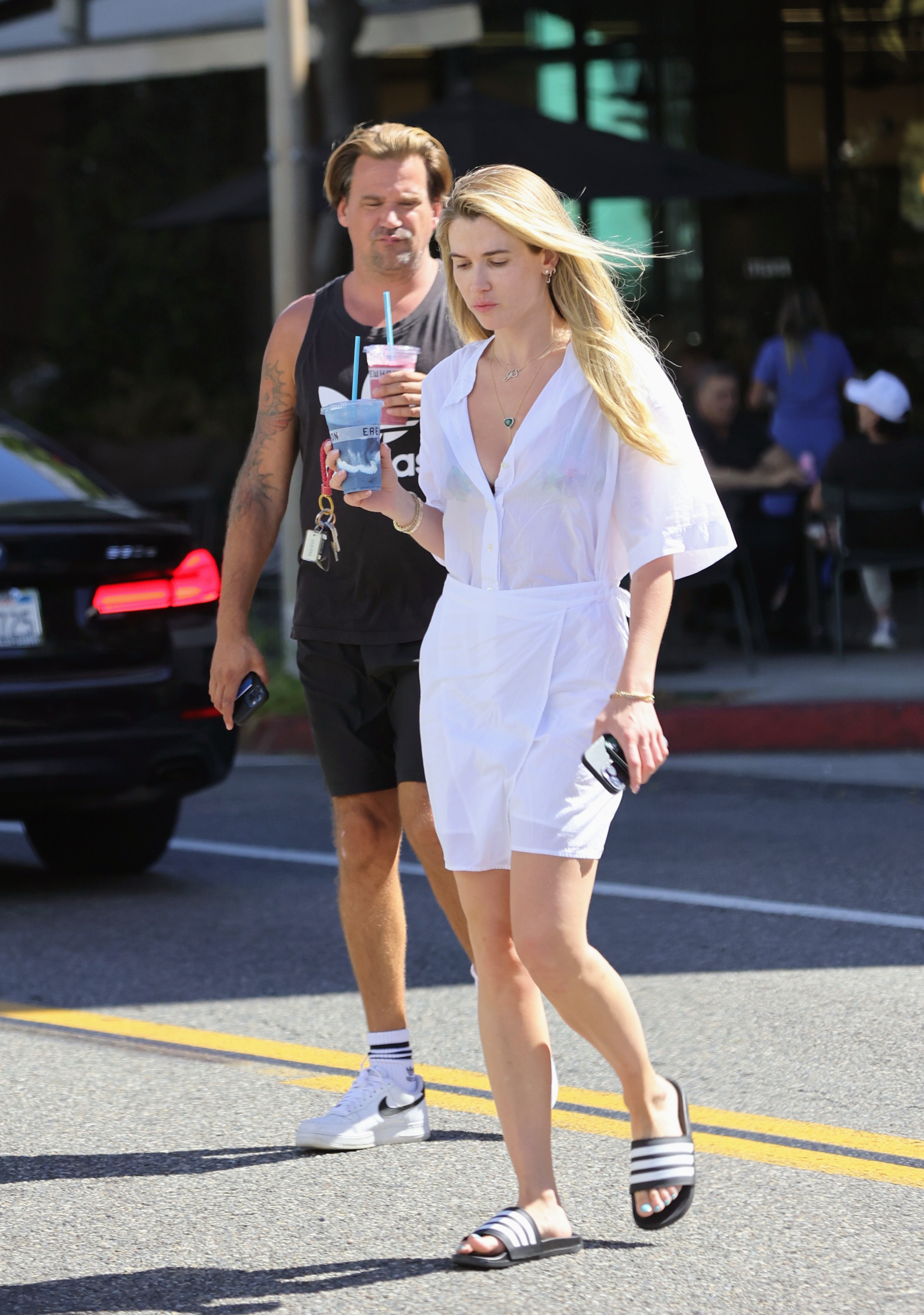 Sean Stewart was photographed in 2024 with Julia Stambler after People reported that Rod Stewart's oldest son had separated from wife Jody Weintraub and begun a new relationship as the former couple moved forward with divorce proceedings. | Source: Getty Images