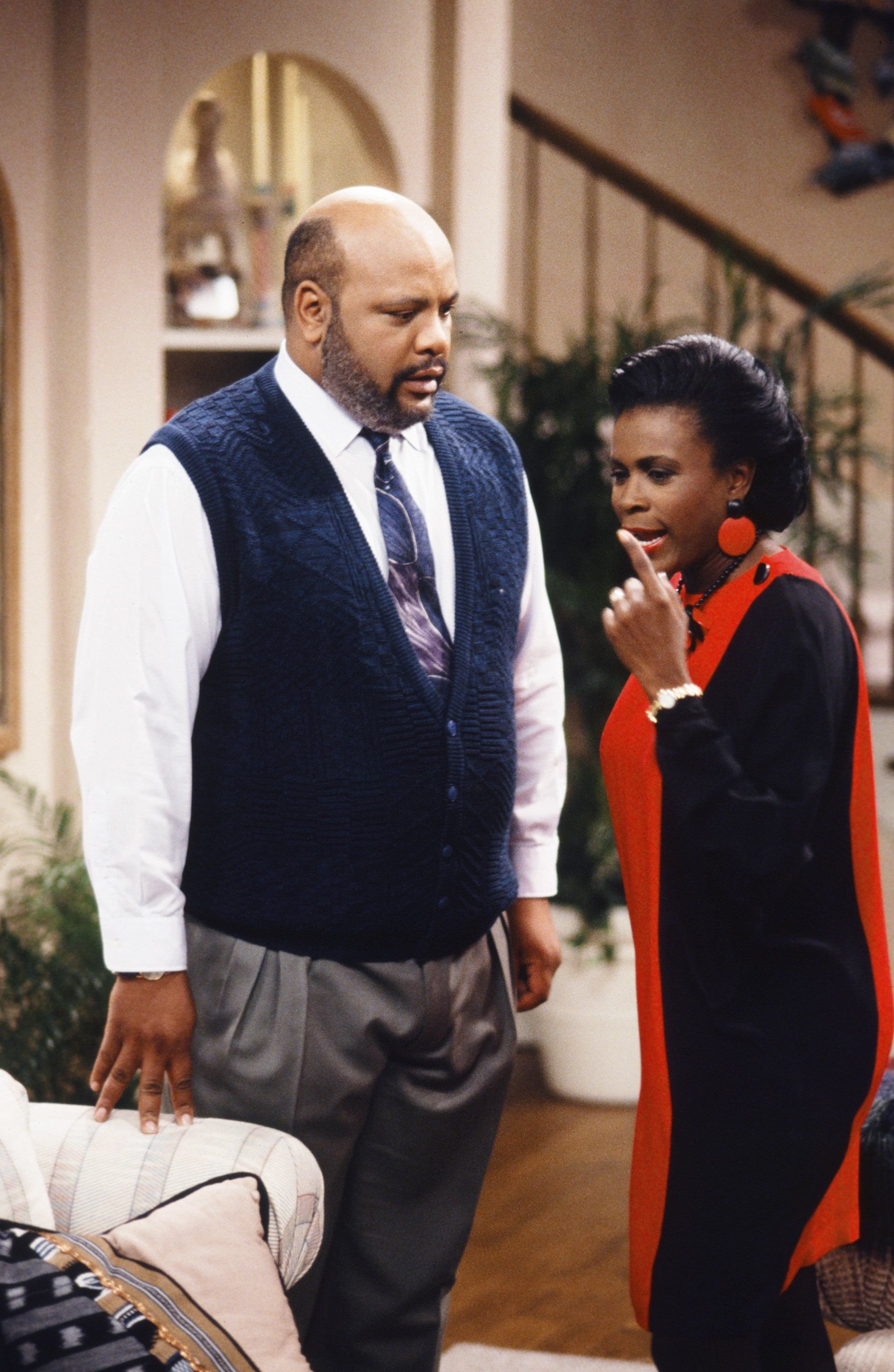James Avery as Philip Banks, Janet Hubert as Vivian Bank during the "Six Degrees of Graduation" Episode 24 of "The Fresh Prince of Bel Air." | Source: Getty Images