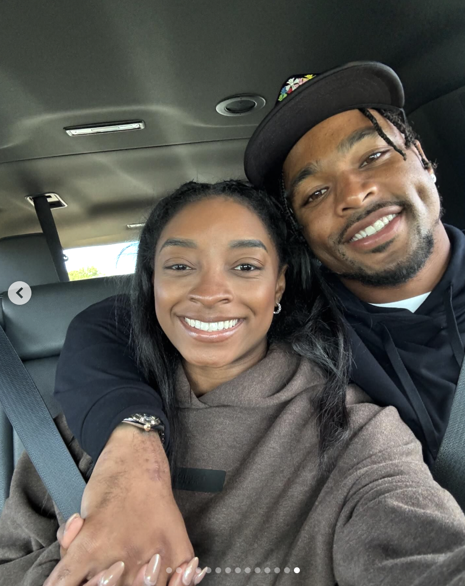 Simone Biles and Jonathan Owens, as seen in a photo dated October 25, 2024 | Source: Instagram/simonebiles