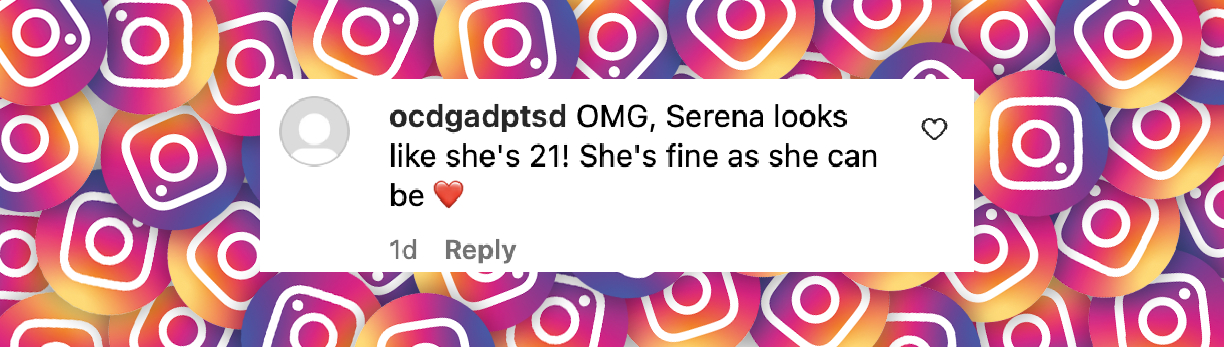 A fan comment dated October 22, 2024 | Source: Instagram/serenawilliams