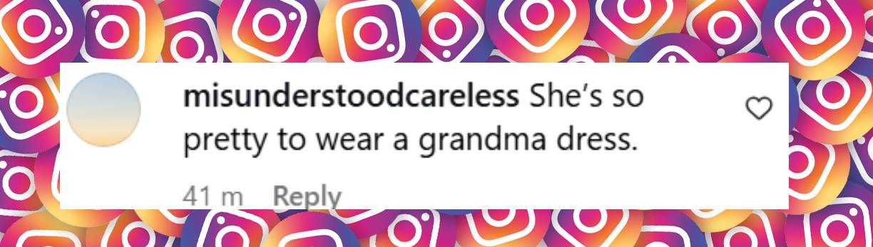 A netizen comment dated August 8, 2025 | Source: Instagram/justjared