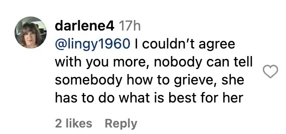 Fan comment about Susan Lucci, dated October 8, 2023 | Source: Instagram/therealsusanlucci