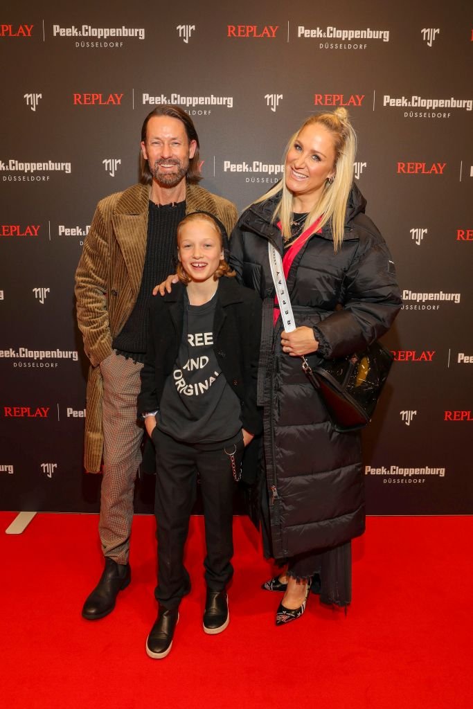 Janine Kunze und ihre Familie, Düsseldorf, 2020 | Quelle: Getty Images