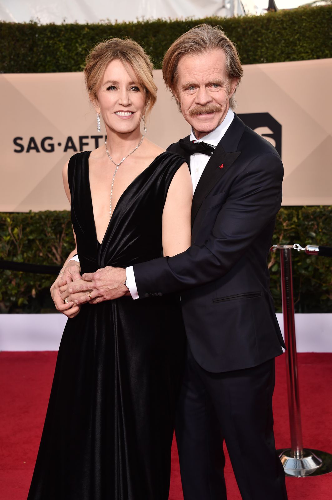 Felicity Huffman and William H. Macy at the 24th Annual Screen Actors Guild Awards in Los Angeles on January 21, 2018. | Photo: Getty Images