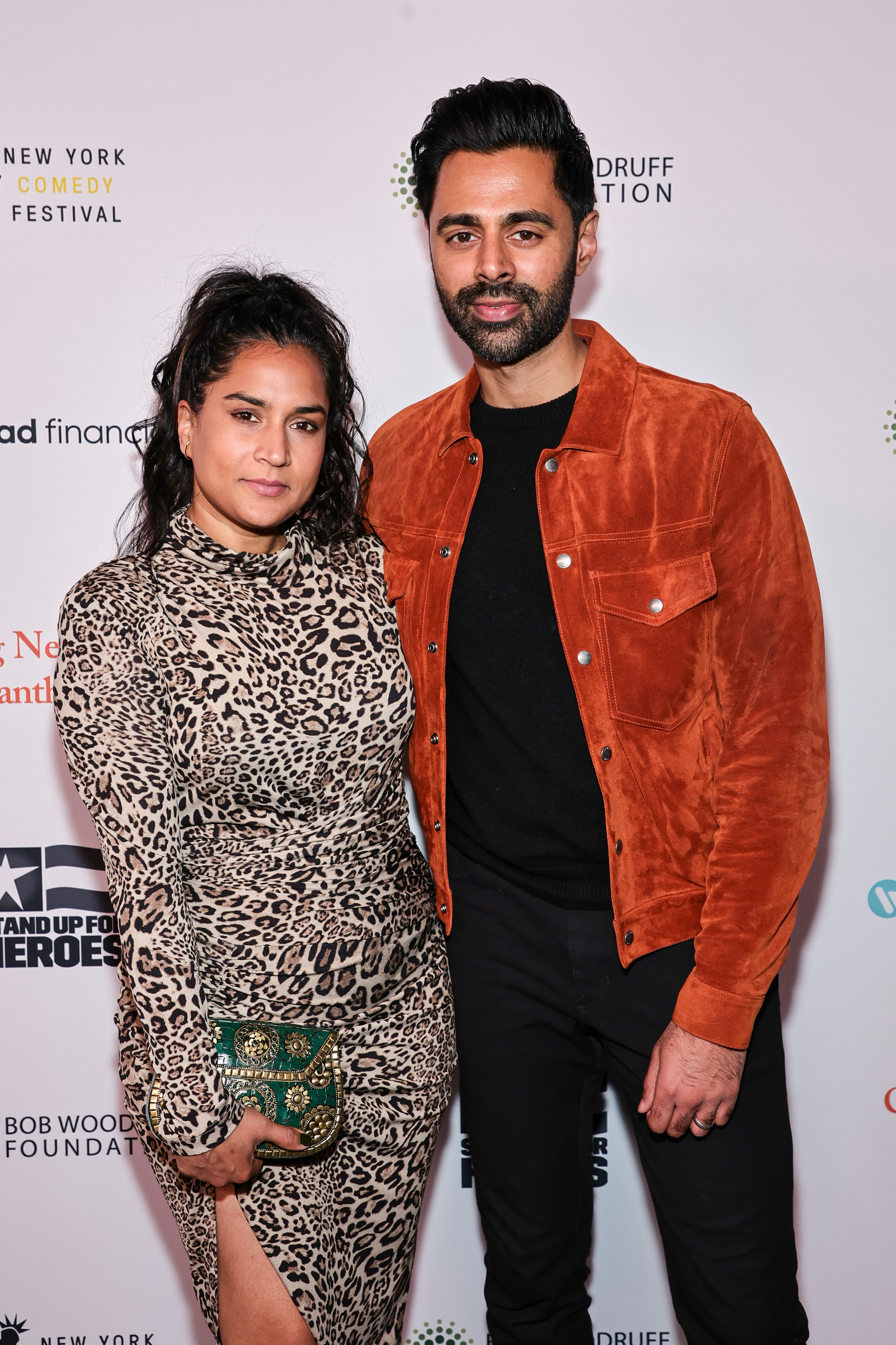 Beena Patel and Hasan Minhaj attend the 16th Annual Stand Up For Heroes Benefit presented by Bob Woodruff Foundation and NY Comedy Festival at David Geffen Hall on November 07, 2022 in New York City | Source: Getty Images