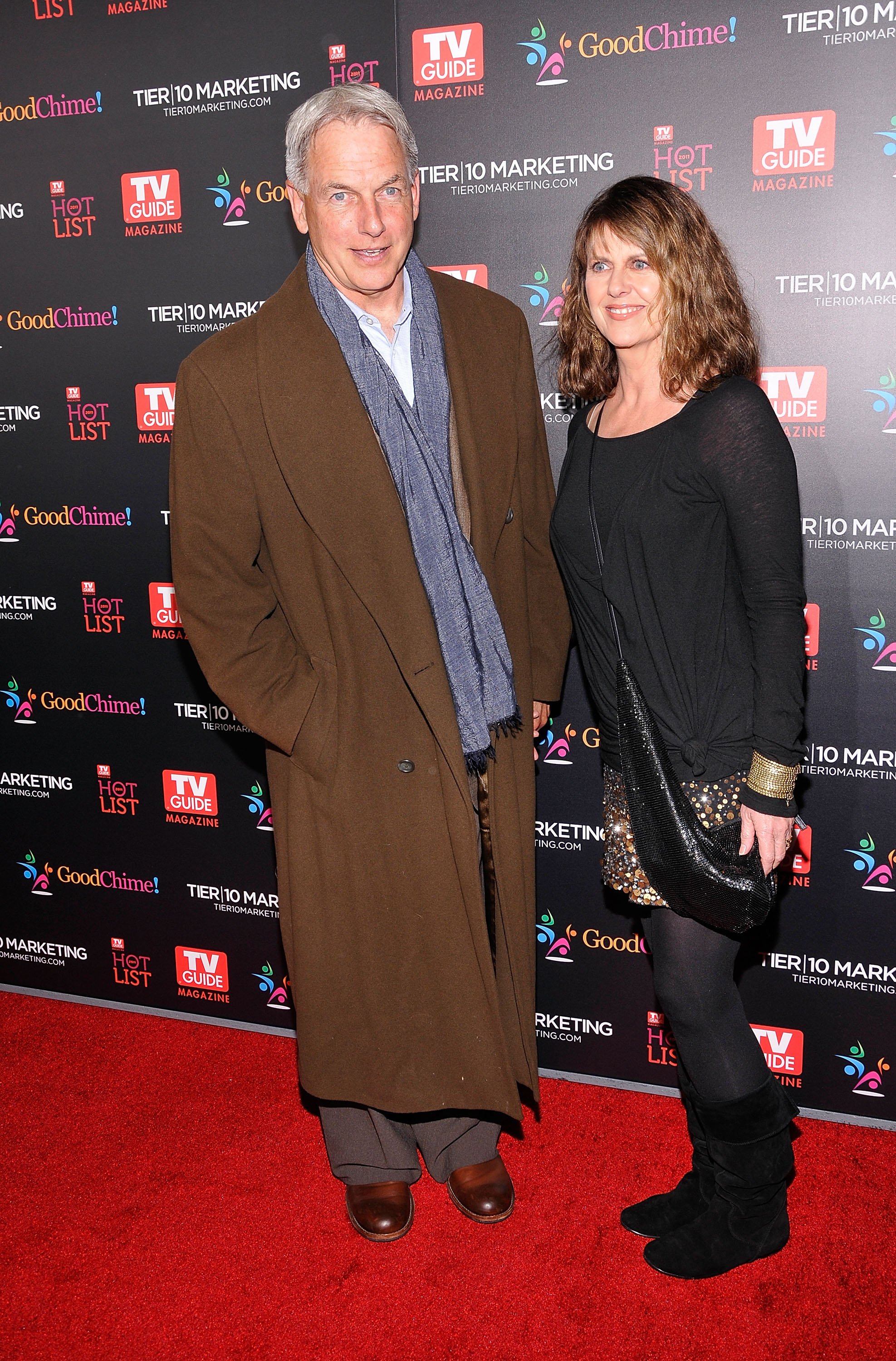 Mark Harmon y Pam Dawber en la fiesta anual Hot List Party de la revista TV Guide en Greystone Mansion Supperclub, el 7 de noviembre de 2011 en Beverly Hills, California. | Foto: Getty Images