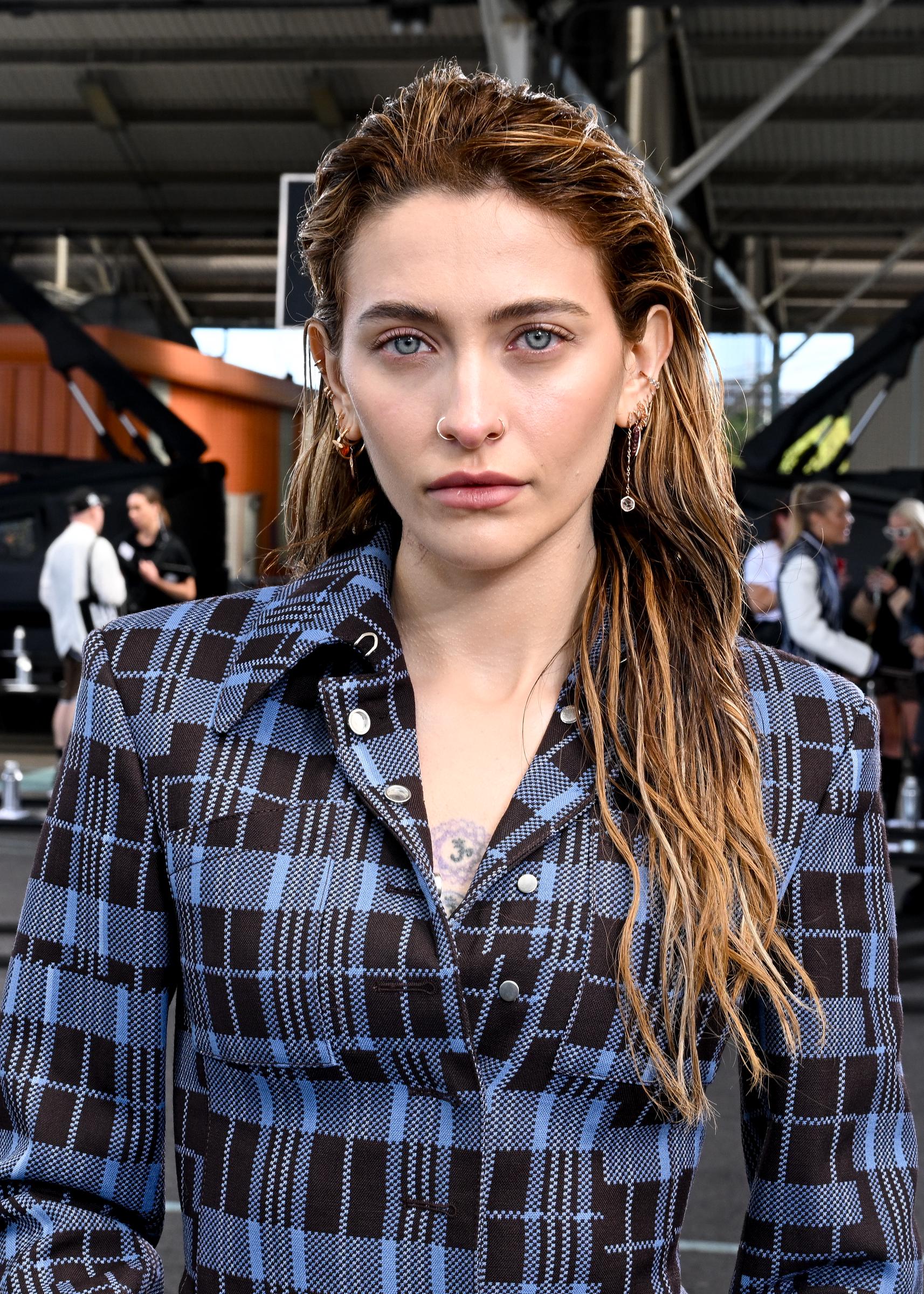 Paris Jackson at Off-White RTW Spring 2025 on September 8, 2024, in New York. | Source: Getty Images