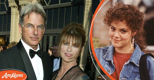 [Left] Picture of actress Pam Dawber and husband actor Mark Harmon; [Right] American actress Rebecca Schaeffer on the set of the TV comedy series 'My Sister Sam,' circa 1987 | Source: Getty Images