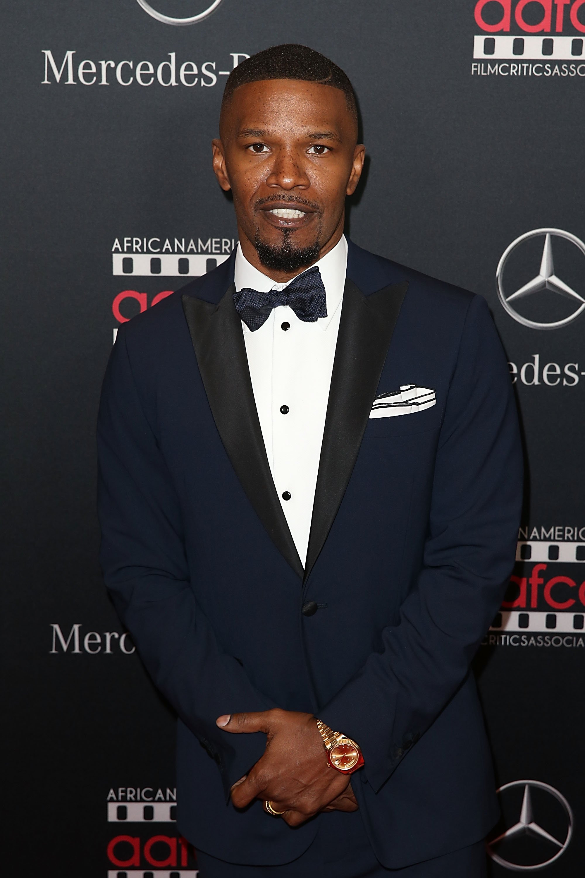 Jamie Foxx attends the African American Film Critics Association Oscar in Los Angeles on February 28, 2016 | Photo: Getty Images