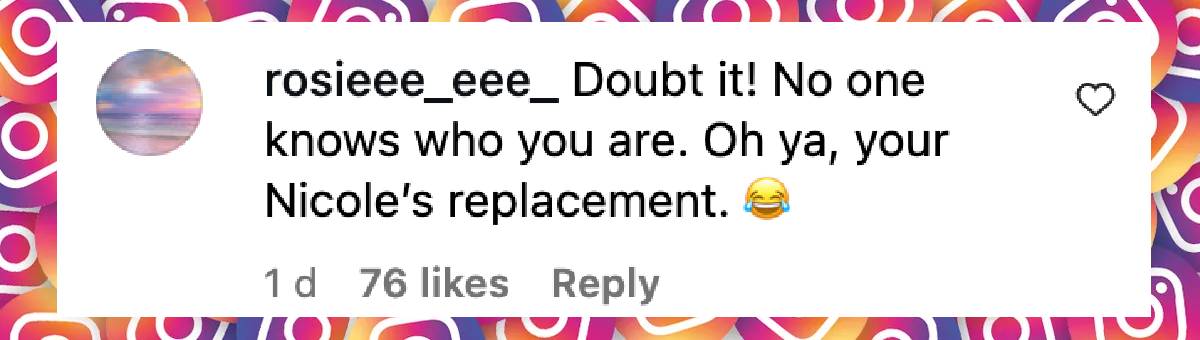 A comment aimed at the female country singer, dated October 1, 2025 | Source: Instagram/maggie_baugh