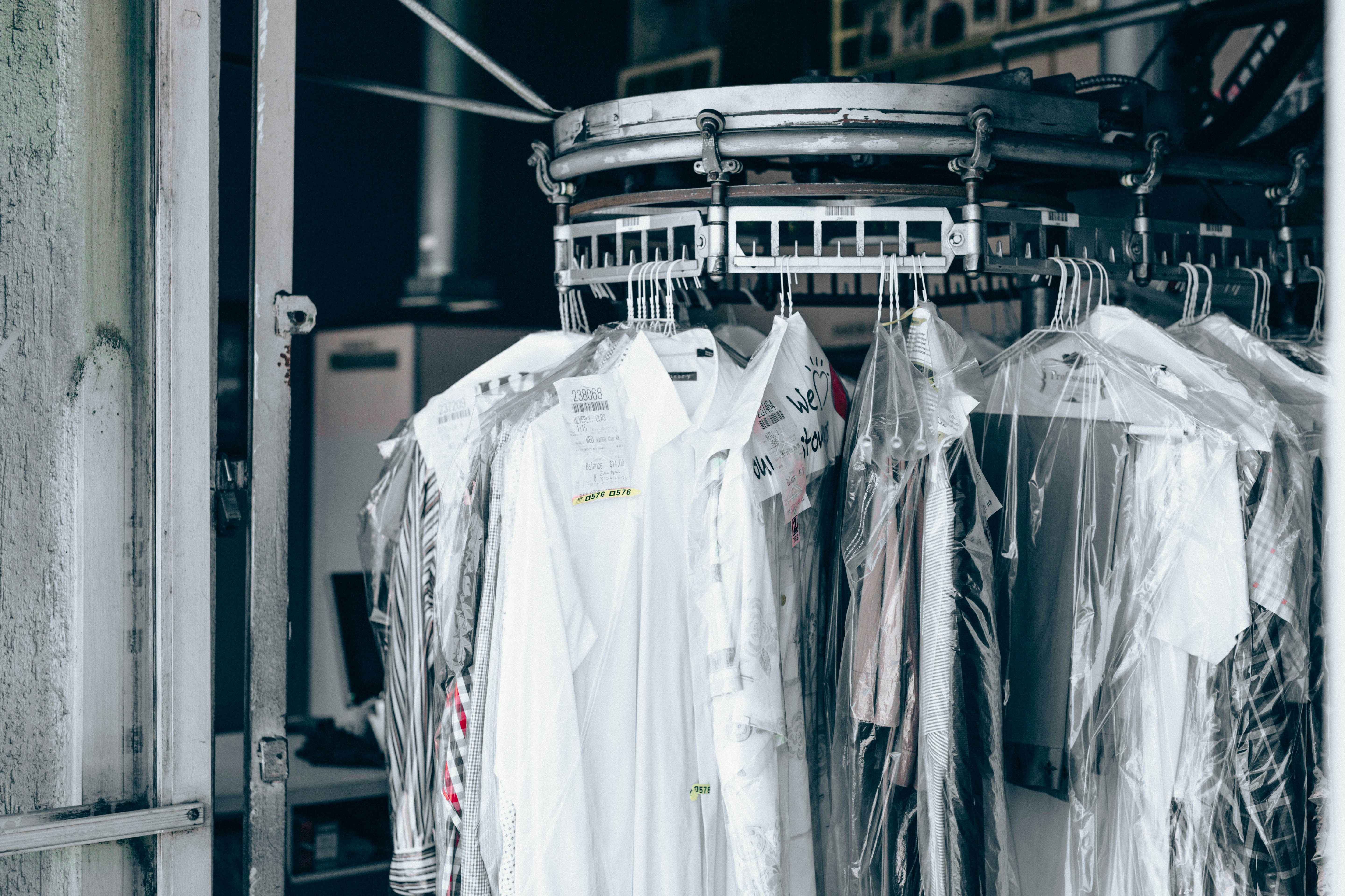 Pressed clothes from the dry cleaners | Source: Unsplash