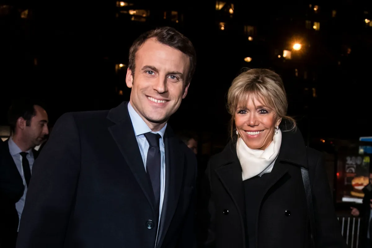 Emmanuel et Brigitte Macron lors d'une sortie. l Source : Getty Images