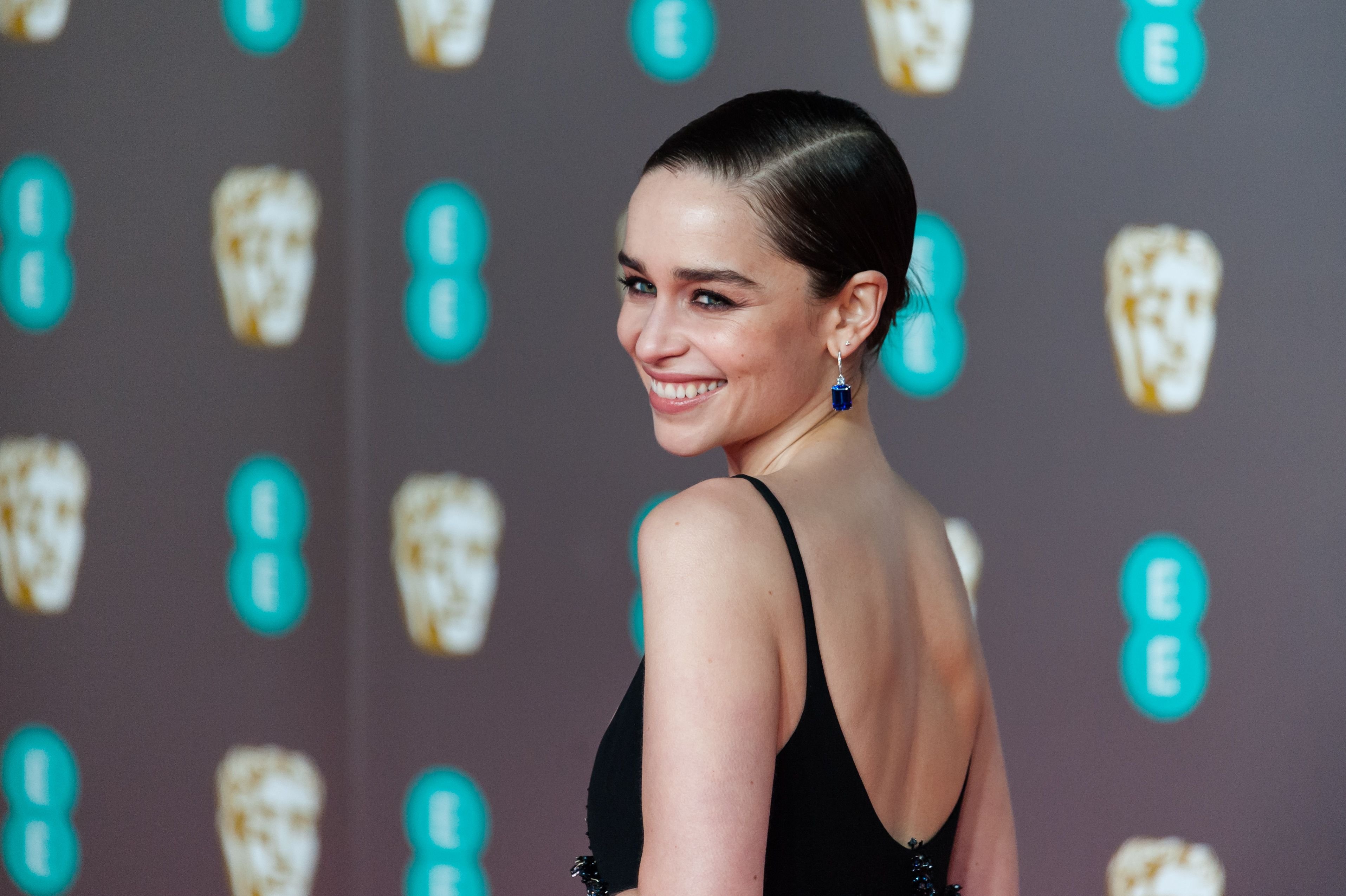 Emilia Clarke en febrero de 2020 en Londres. | Foto: Getty Images