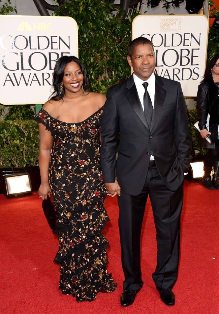  Actor Denzel Washington and Olivia Washington arrive at the 70th Annual Golden Globe Awards held at The Beverly Hilton Hotel on January 13, 2013 | Source: Getty Images