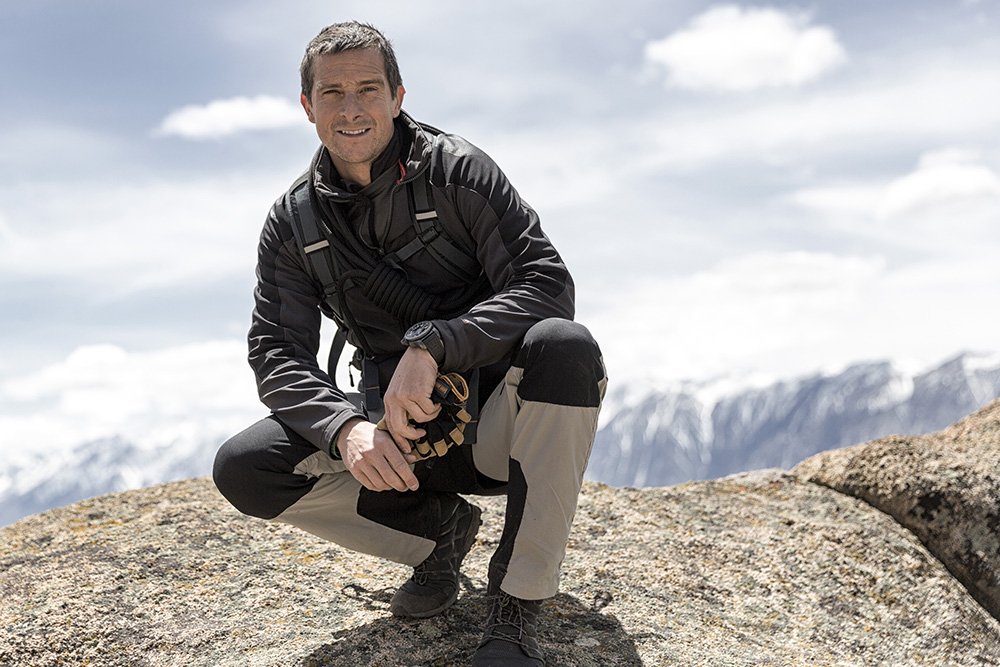 Bear Grylls poses for a portrait in the middle of filming his series "Running Wild with Bear Grylls" in 2016. I Image: Getty Images.