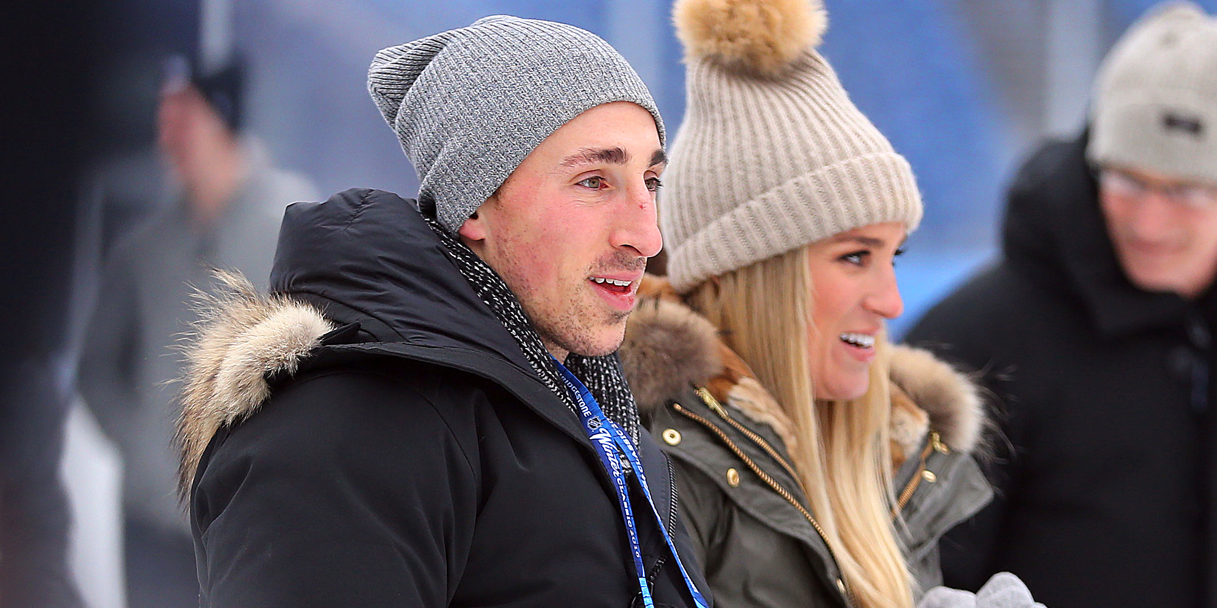 Brad Marchand and Katrina Sloane, 2015 | Source: Getty Images