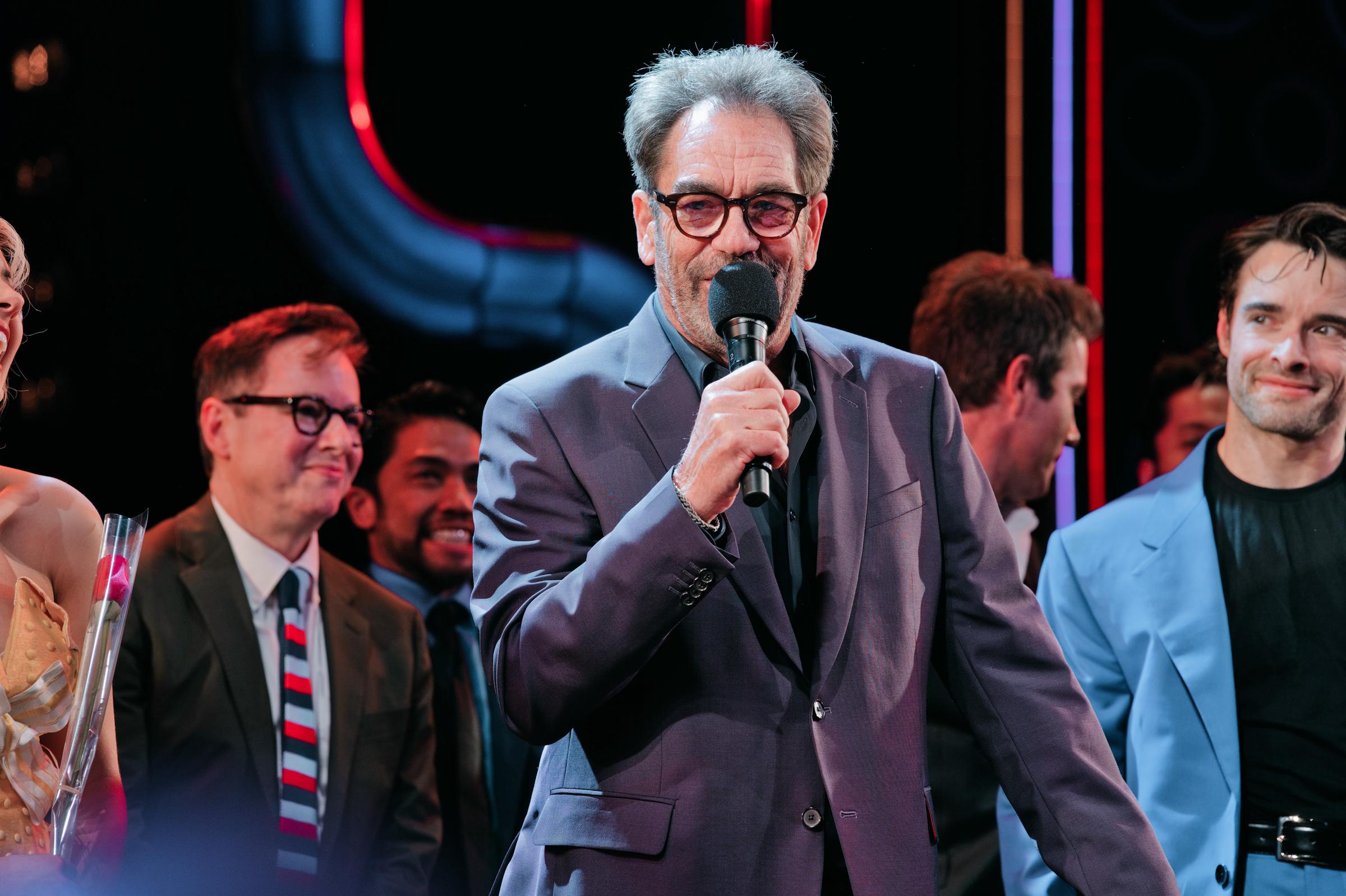 Huey Lewis at the opening night curtain call for "The Heart of Rock and Roll" celebration on April 19, 2024, in New York City. | Source: Getty Images