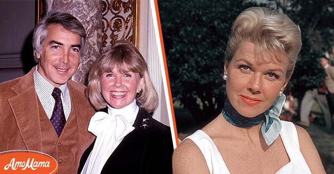 Doris Day and husband Barry Comden at the Pierre Hotel on February 01, 1976. [Left] | American actress Doris Day poses for a photo. [Right] | Photo: Getty Images