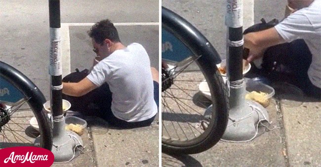 Uber Eats Driver Caught Stealing Customer S Food And Putting It In His