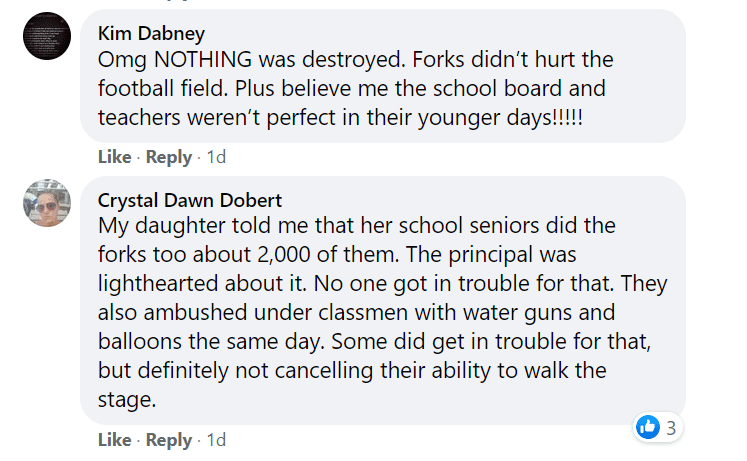 The opinions of some people regarding what happened at Comfort High School. | Photo: Facebook/News 4 San Antonio