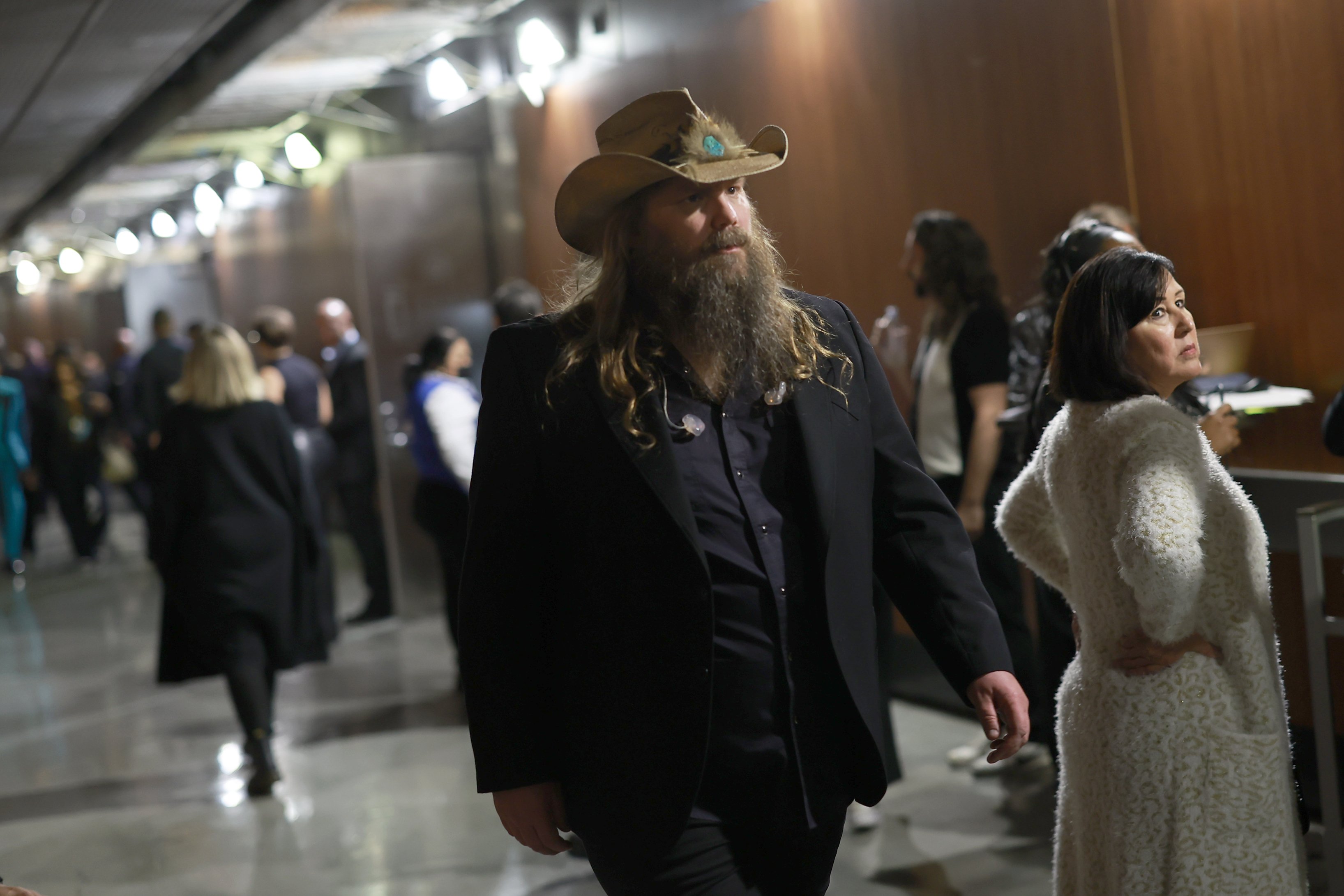 Chris Stapleton is pictured at the 65th GRAMMY Awards at Crypto.com Arena on February 5, 2023, in Los Angeles, California | Source: Getty Images