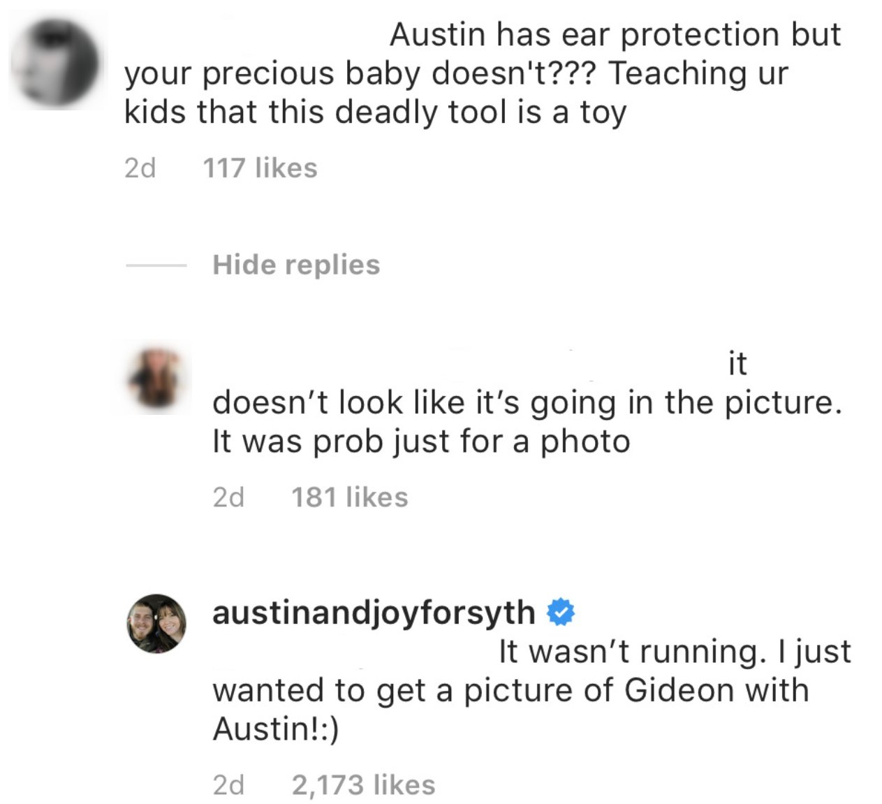 Joy-Anna Duggar Forsyth responds to a comment on social media | Photo: Instagram/Austinandjoyforsyth