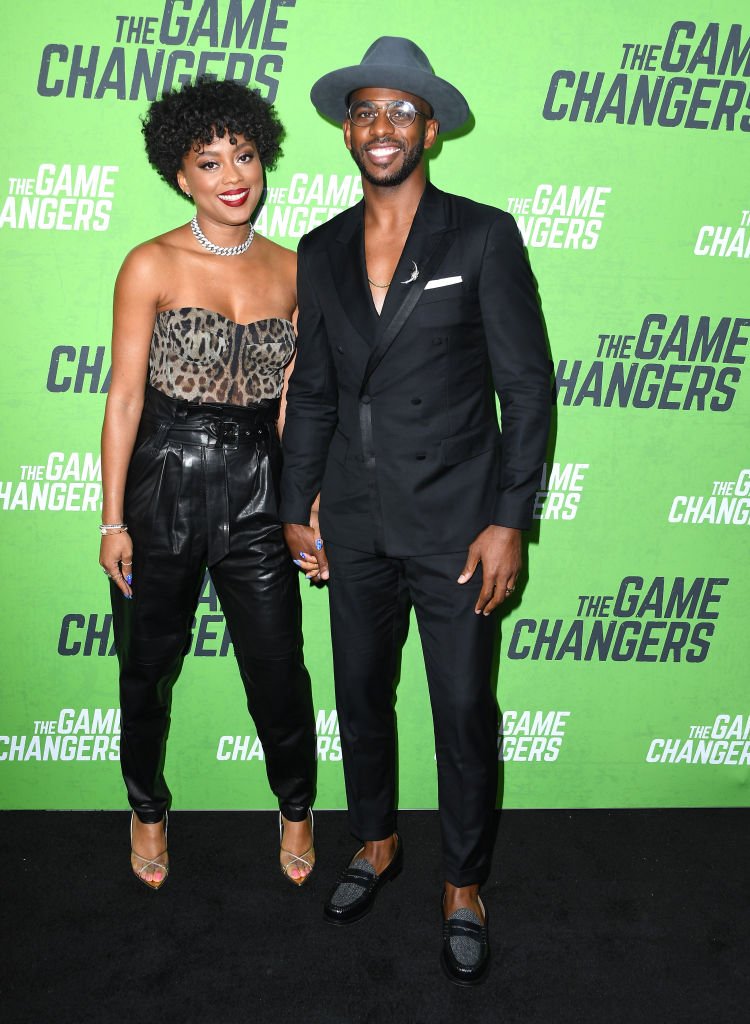 Chris Paul and Jada Crawley arrives at the LA premiere Of "The Game Changers" at ArcLight Hollywood on September 4, 2019 | Photo: Getty Images