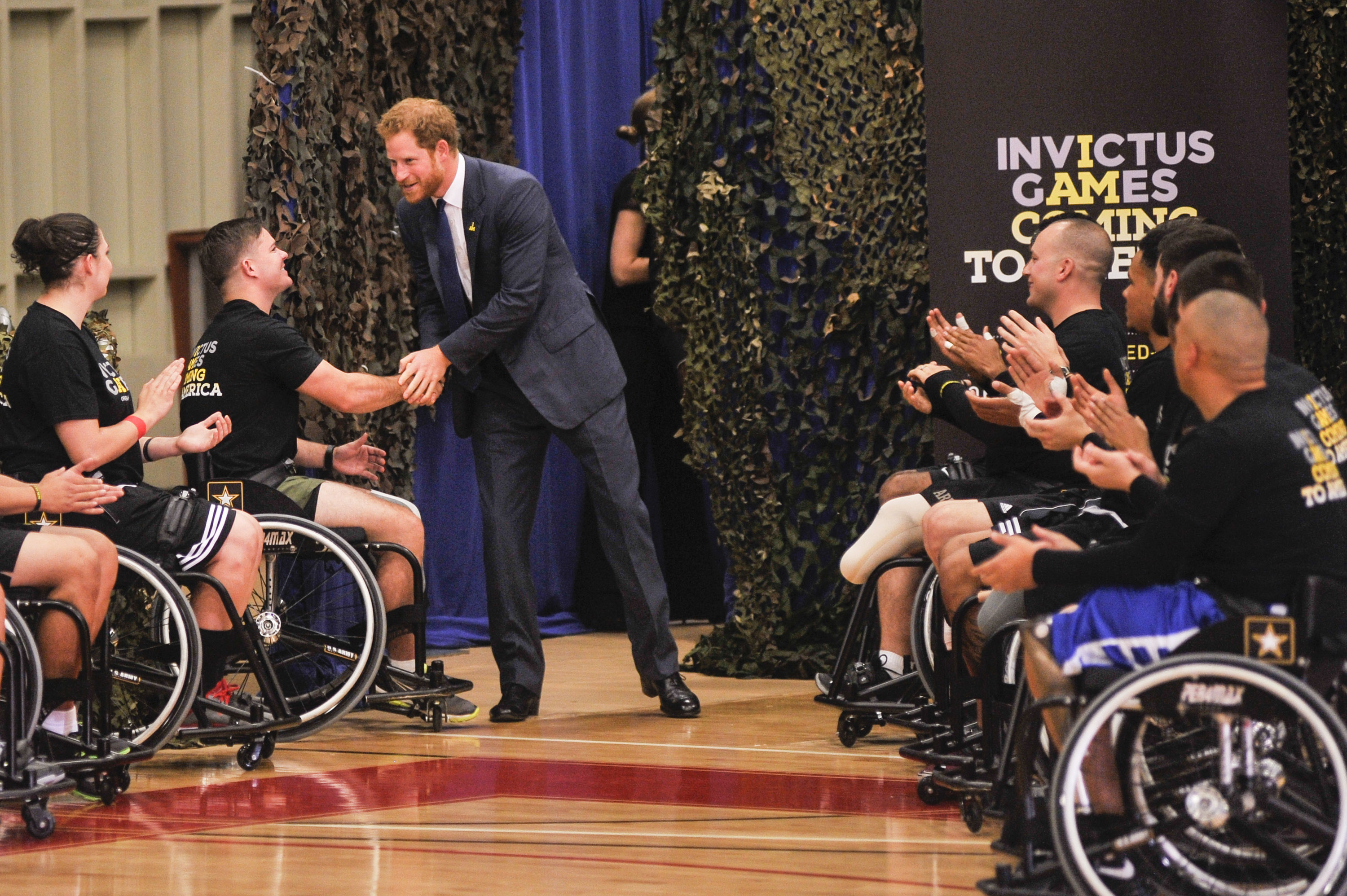 Prince Harry attends the Joining Forces Invictus Games Event at the Wells Fields House in Fort Belvoir, Vancouver, on October 28, 2015 | Source: Getty Images