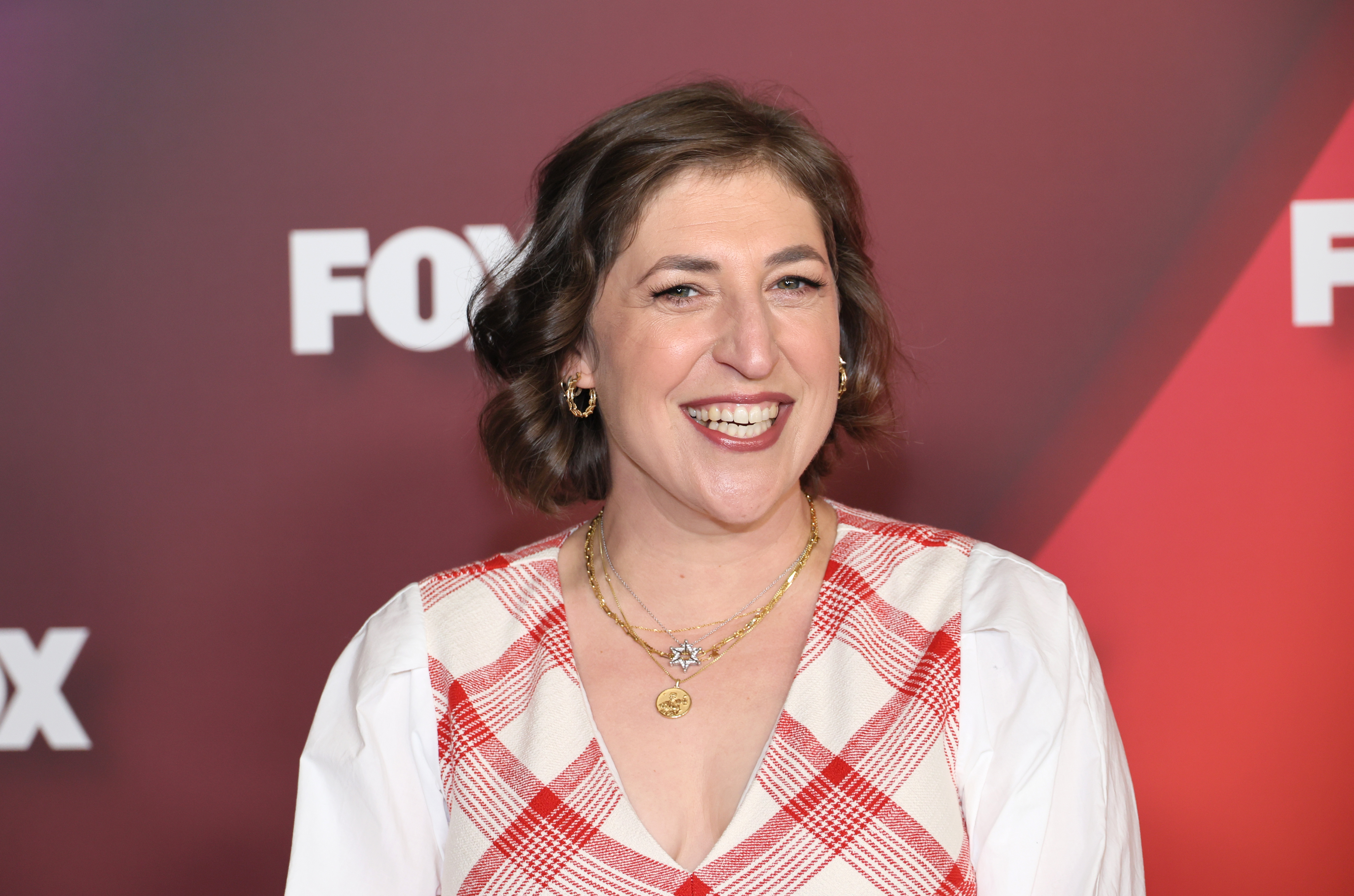 Mayim Bialik at the 2022 Fox Upfront on May 16, 2022, in New York City. | Source: Getty Images