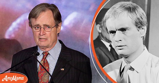 David McCallum at the 2nd Annual S.E.T. Awards on November 15, 2012, in Beverly Hills (left), David McCallum as Illya Kuryakin in "The Man from U.N.C.L.E." (right) | Photo: Getty Images